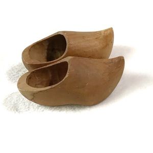Miniature Wooden Dutch Clogs